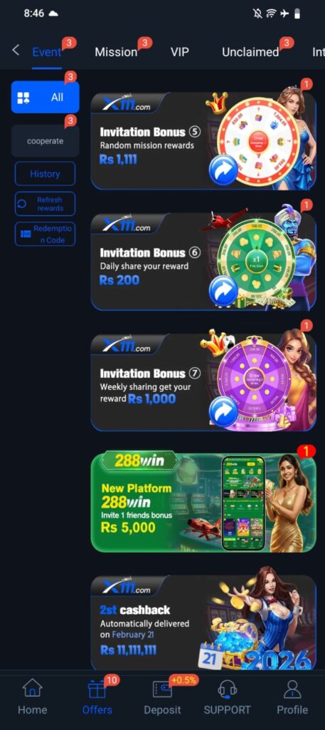 Features of 288Win Game App