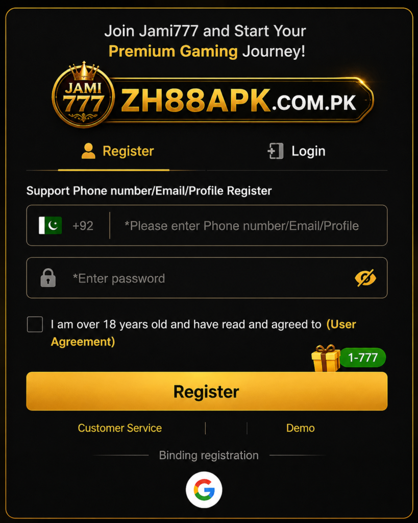  Jami777  Registration Process